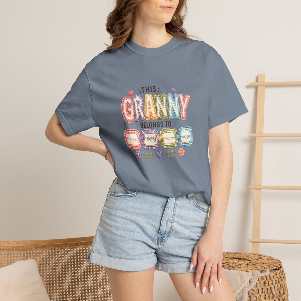 Granny Belongs To Grandkids T-Shirt — Cute Floral Grandma Gift