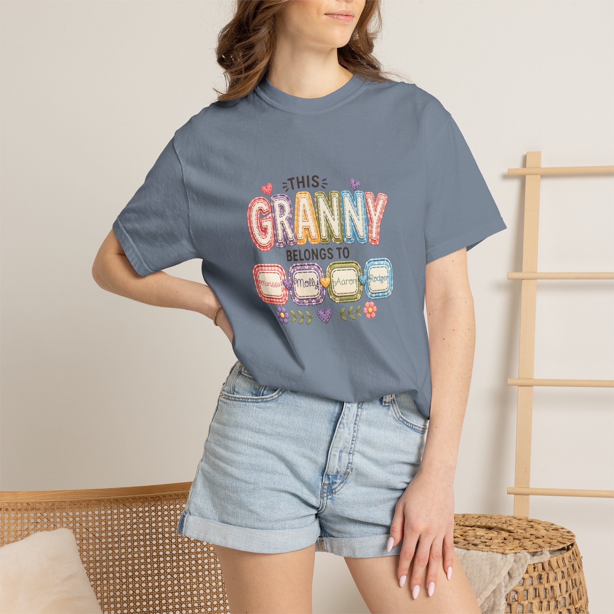 Granny Belongs To Grandkids T-Shirt — Cute Floral Grandma Gift