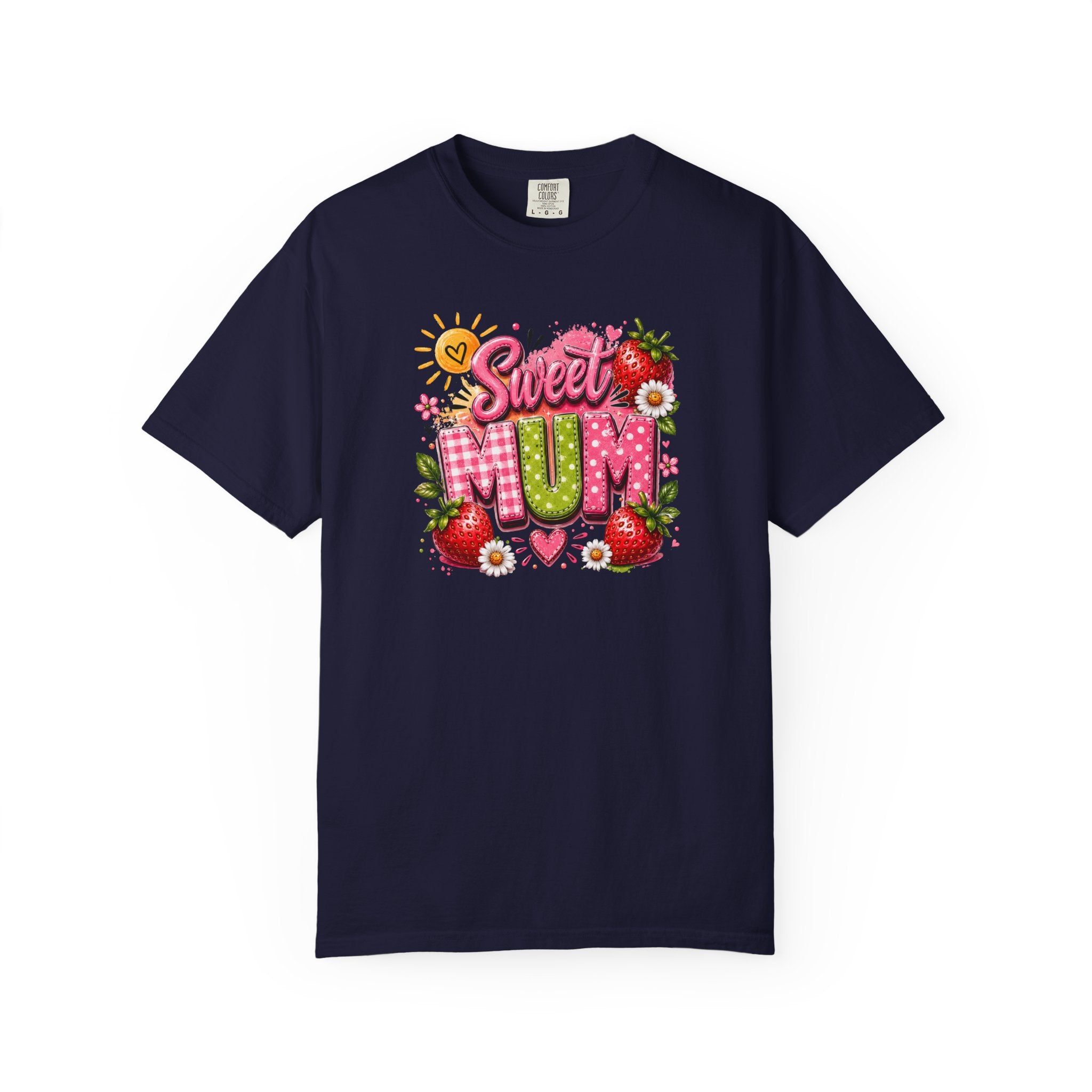 Sweet Mum T-Shirt — Floral Strawberry Mother's Day Tee