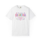 Grandma T-Shirt - "Becoming a Grandma Means My Heart Grows Bigger" - Cute Pastel New Grandma Gift