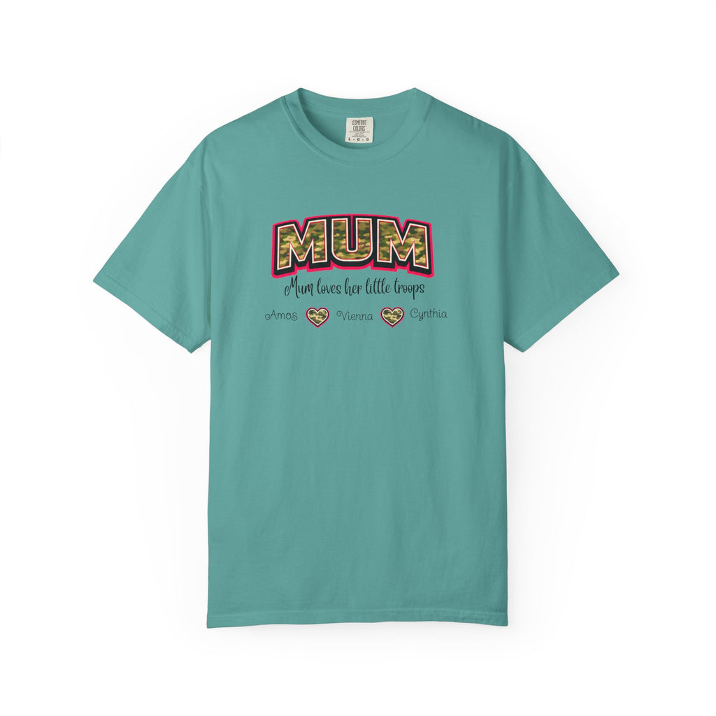 Mum Camo Print T-Shirt – "Mum, Mum loves her little meows" Mother's Day Tee
