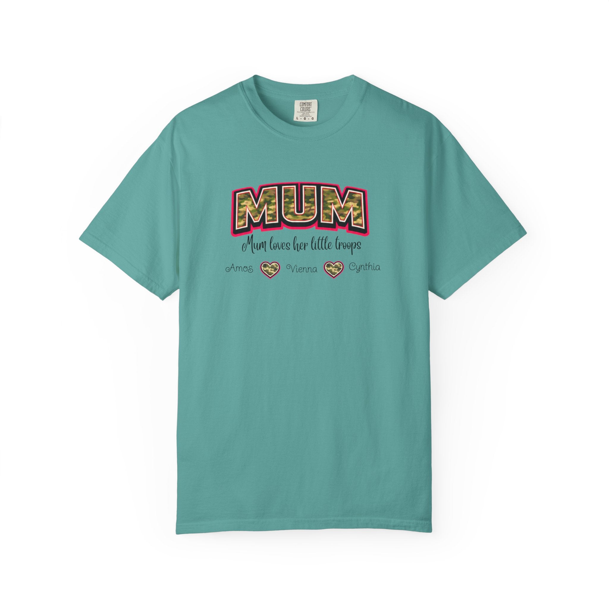 Mum Camo Print T-Shirt – "Mum, Mum loves her little meows" Mother's Day Tee