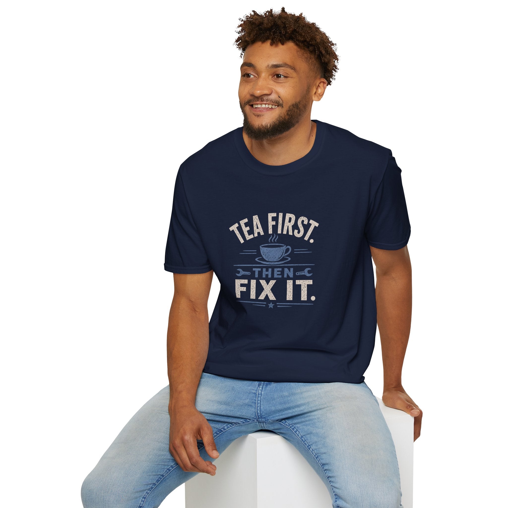 Tea First Then Fix It T-Shirt — Funny Repair Lover Tea Shirt