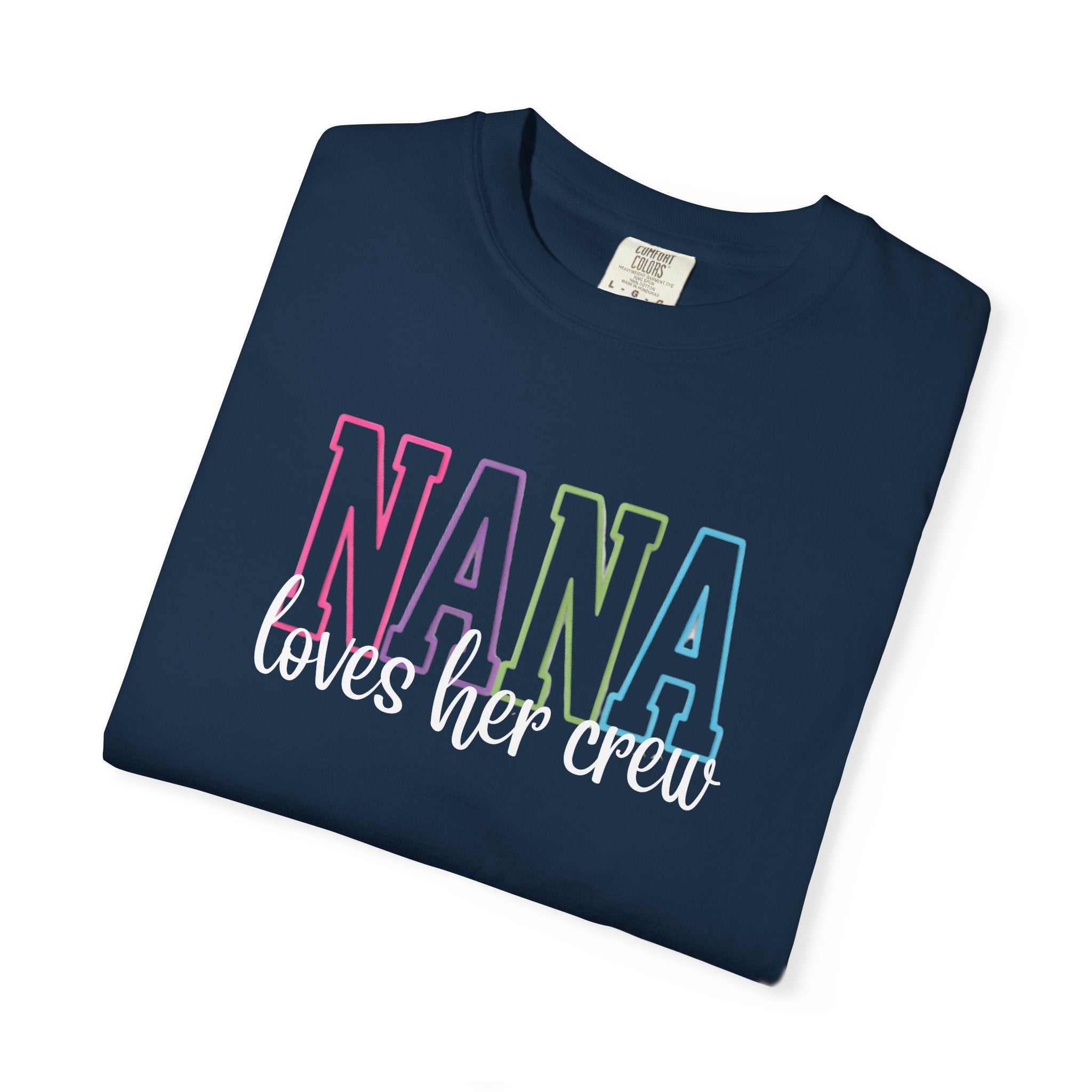 NANA loves her crew T-Shirt — Grandma Matching Family Tee
