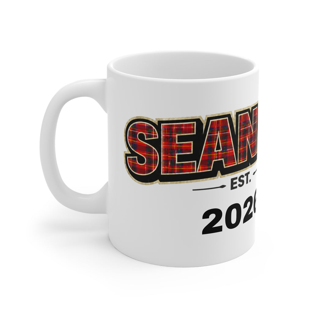 SEANAIR Est. 2026 Personalised Plaid Mug