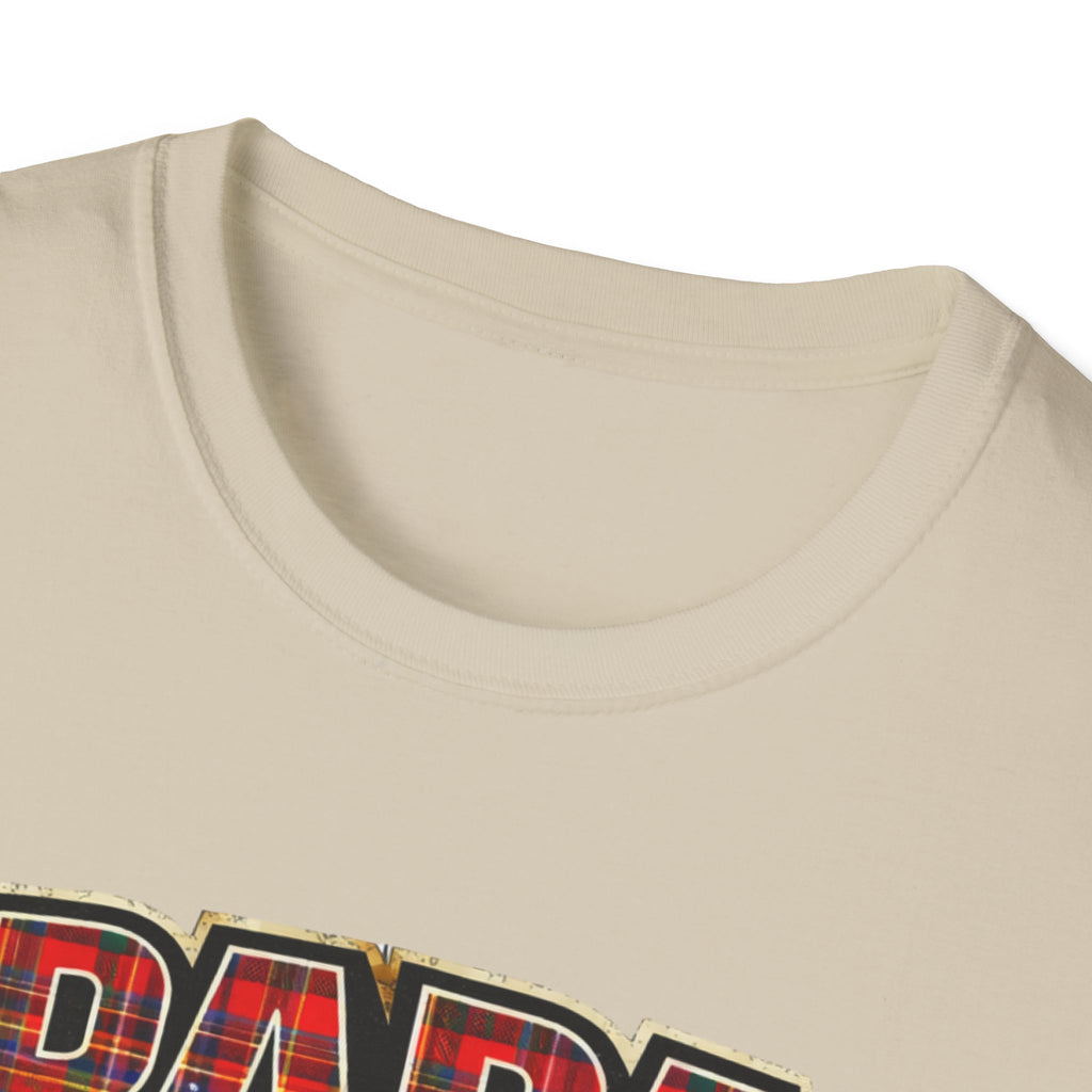 Papa Plaid T-Shirt – "Papa Loves his Little Clan" Grandfather Gift for Father's Day