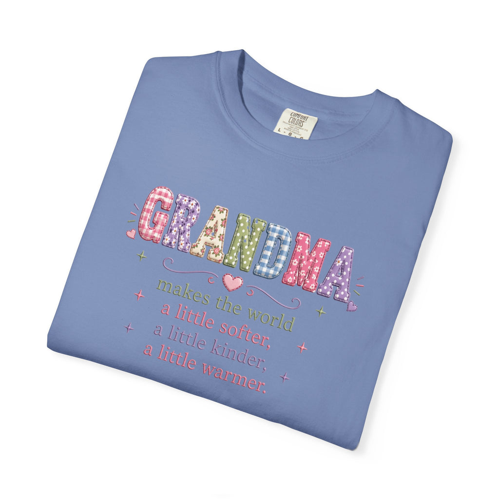 Grandma Floral T-Shirt — "Grandma makes the world a little softer, kinder, warmer"
