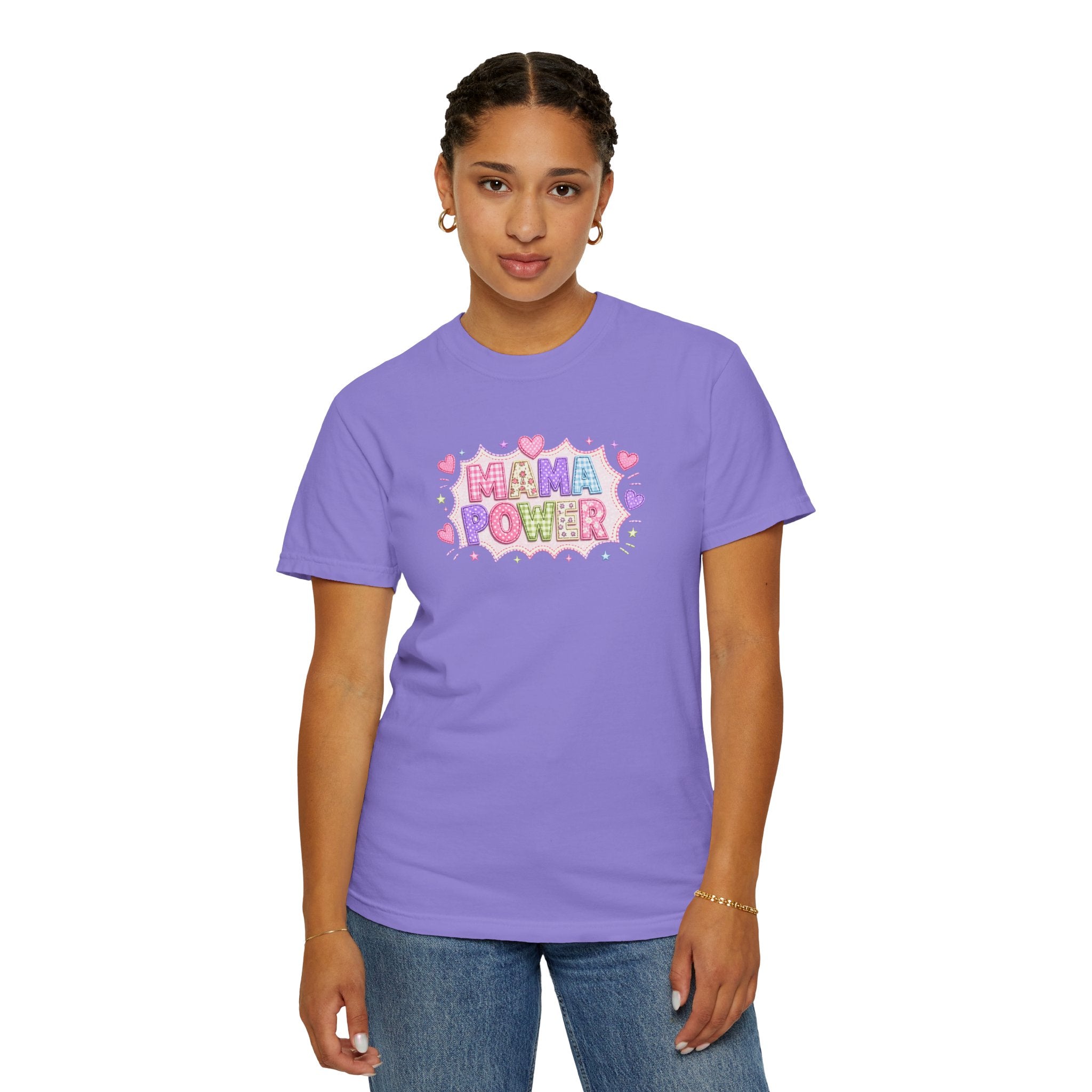 Mama Power T-Shirt — Cute Pastel Mom Pride Graphic Tee