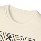 Grandad Warning T-Shirt — 'Warning: Spoils Grandkids & Hands Out Biscuits' Funny Grandpa Shirt
