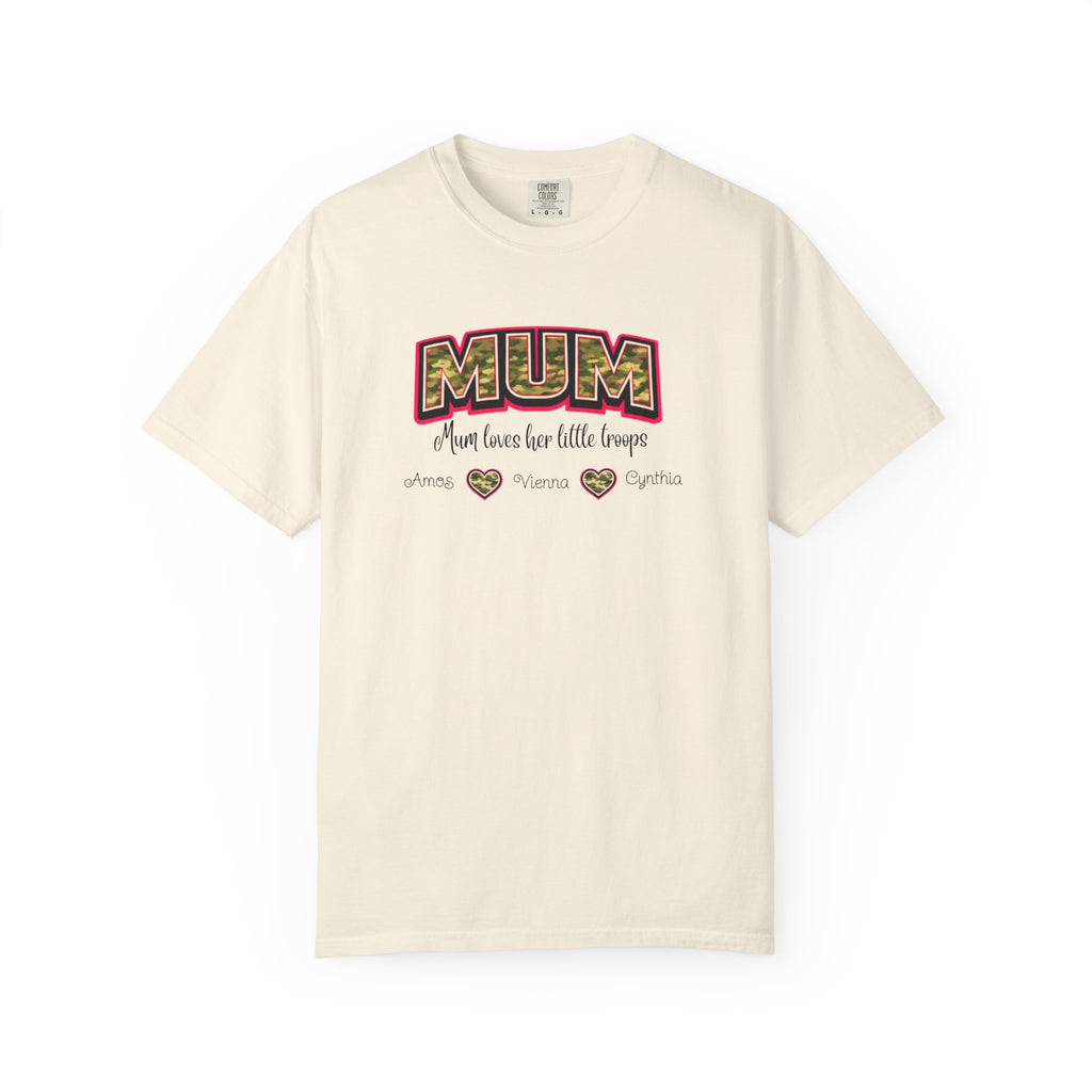 Mum Camo Print T-Shirt – "Mum, Mum loves her little meows" Mother's Day Tee