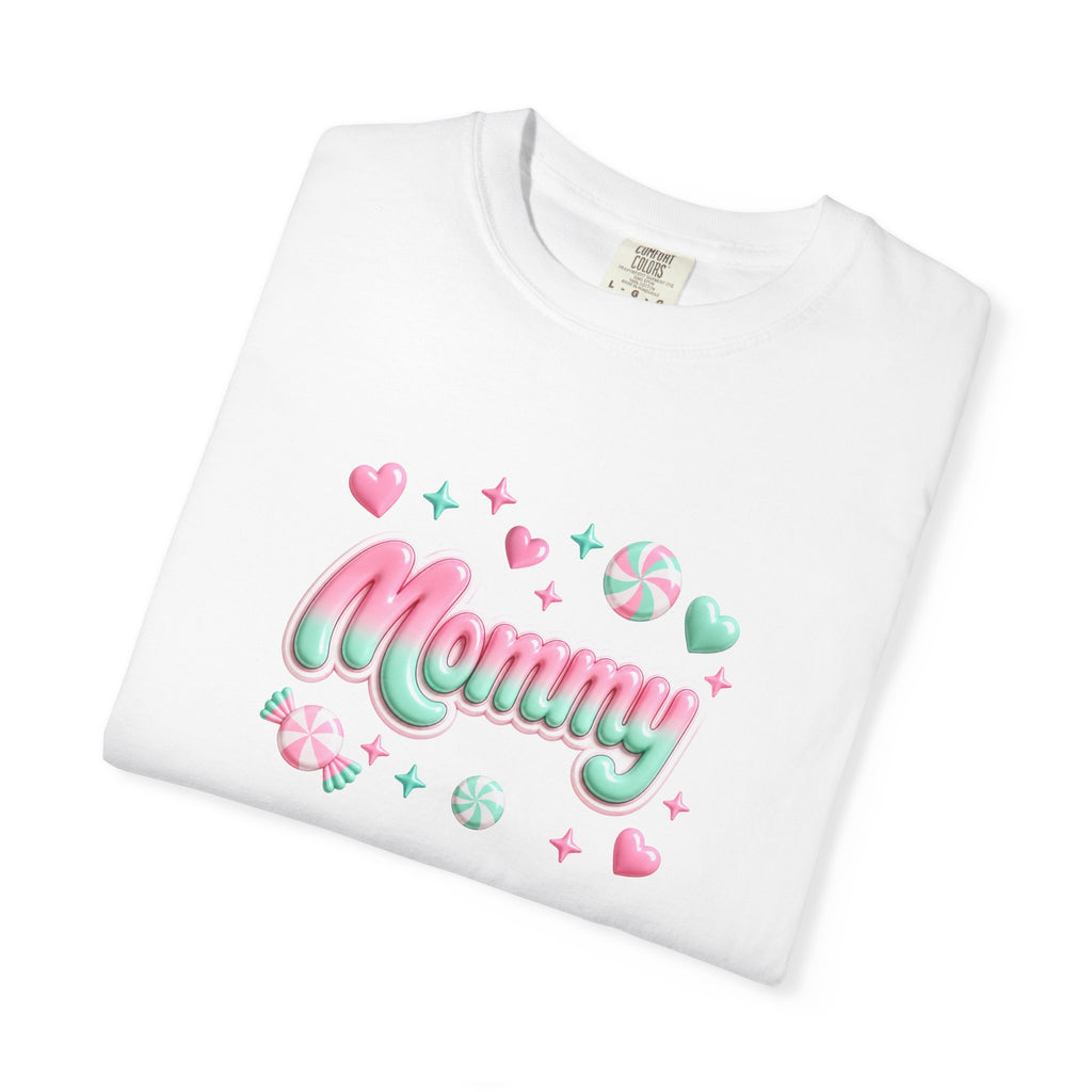 Mommy Pastel Candy Script T-Shirt