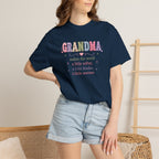 Grandma Floral T-Shirt — "Grandma makes the world a little softer, kinder, warmer"