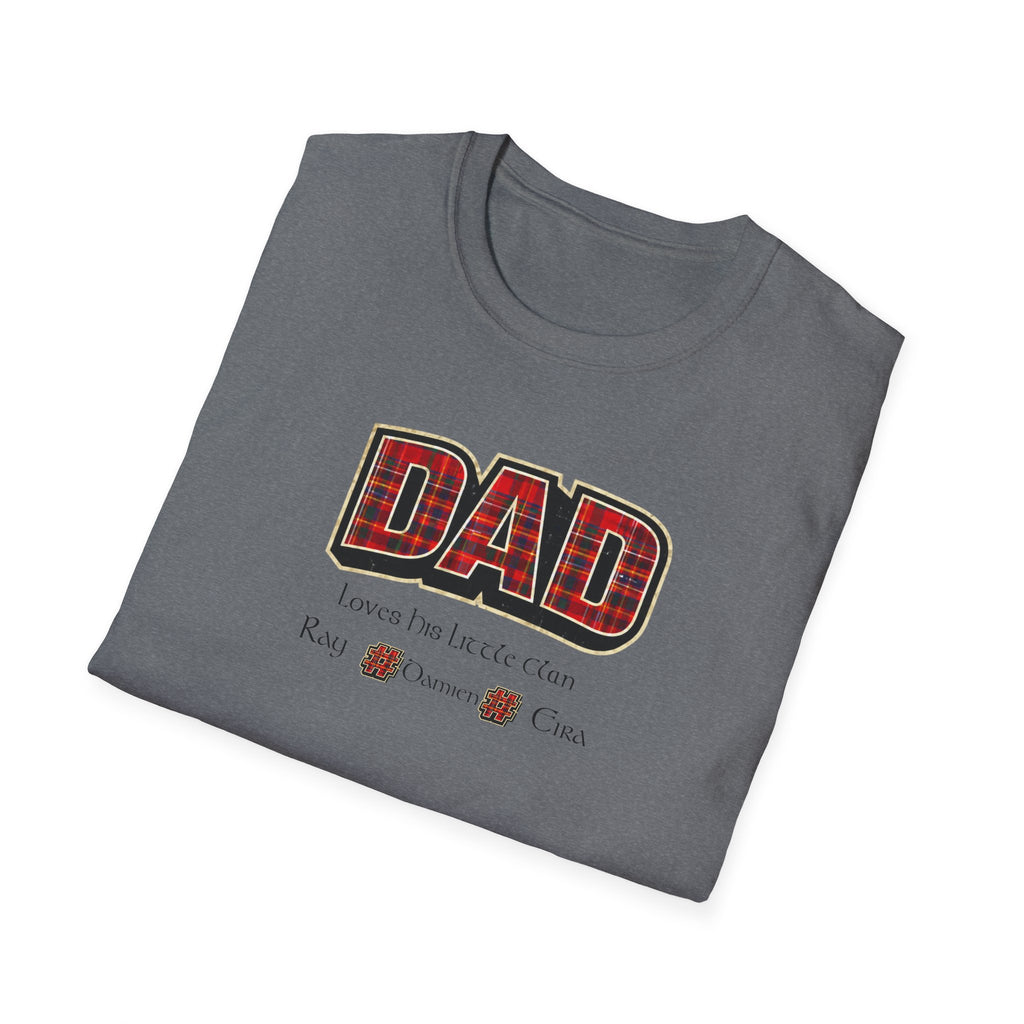 Dad Plaid Design T-Shirt – Rustic Father’s Day Gift