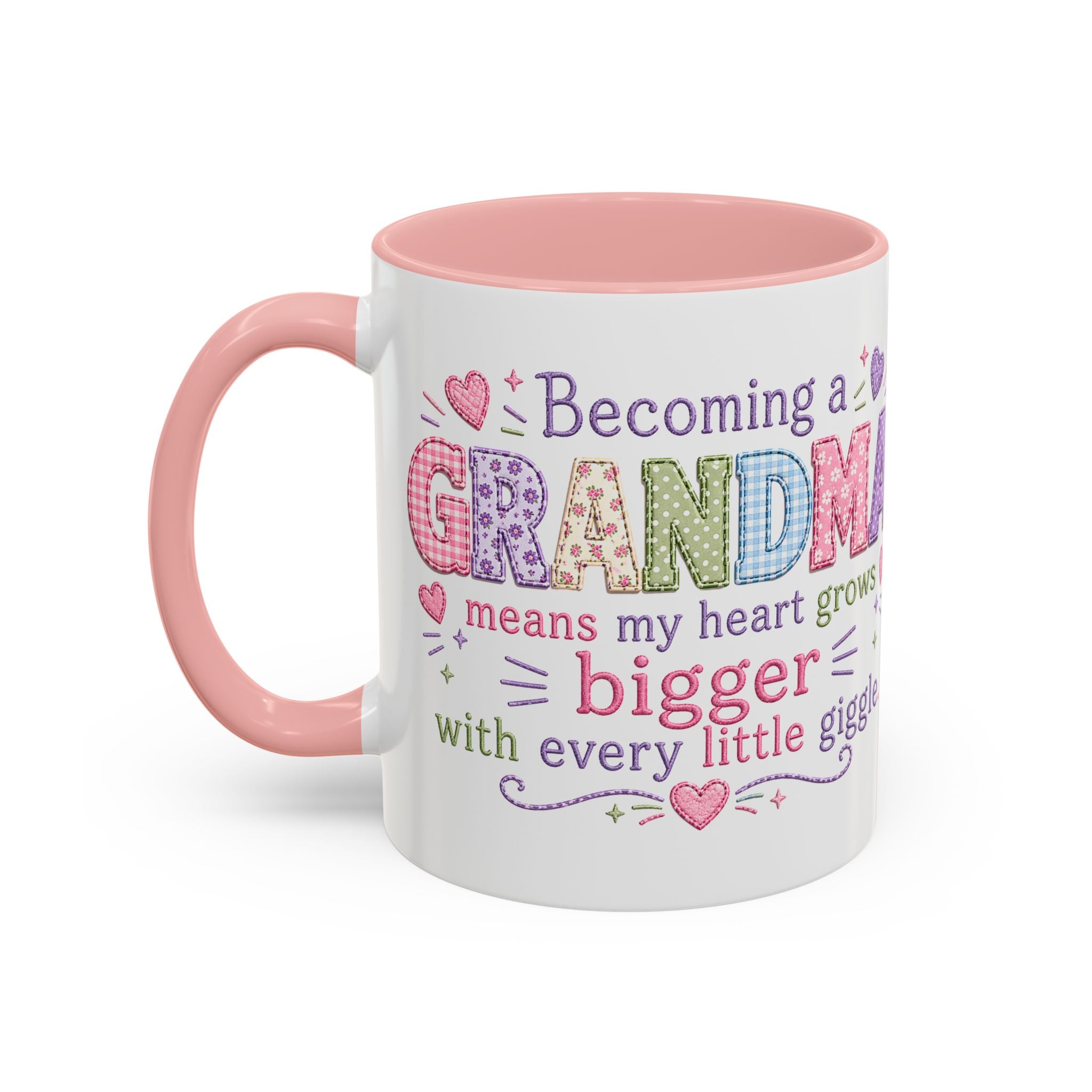 Grandma Coffee Mug - "Becoming a Grandma" Heartfelt Gift Accent Mug (11/15oz)