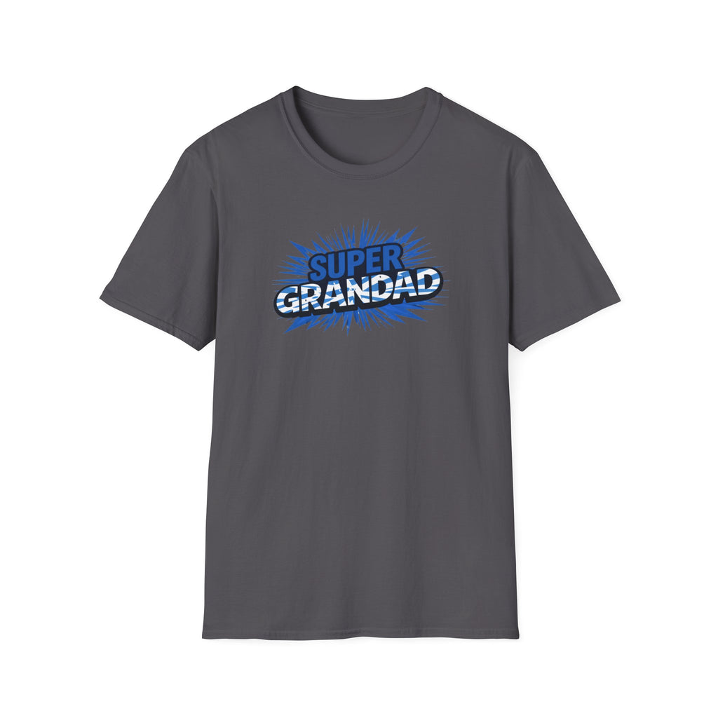 Super Grandad Scotland Flag/Scottish themed T-Shirt — Retro Comic Gift for Grandpa, Father’s Day & Birthday
