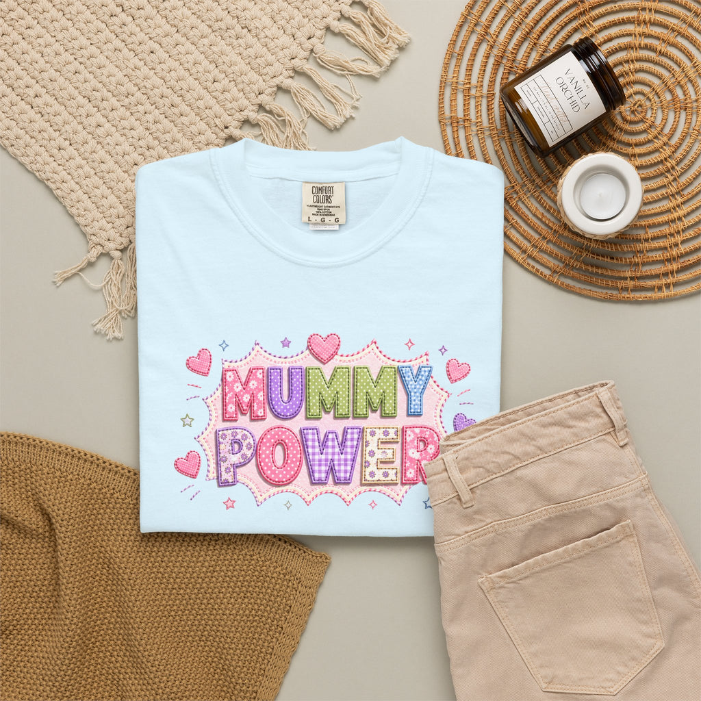 Mummy Power T-Shirt — Cute Pink Heart Mother's Day Tee