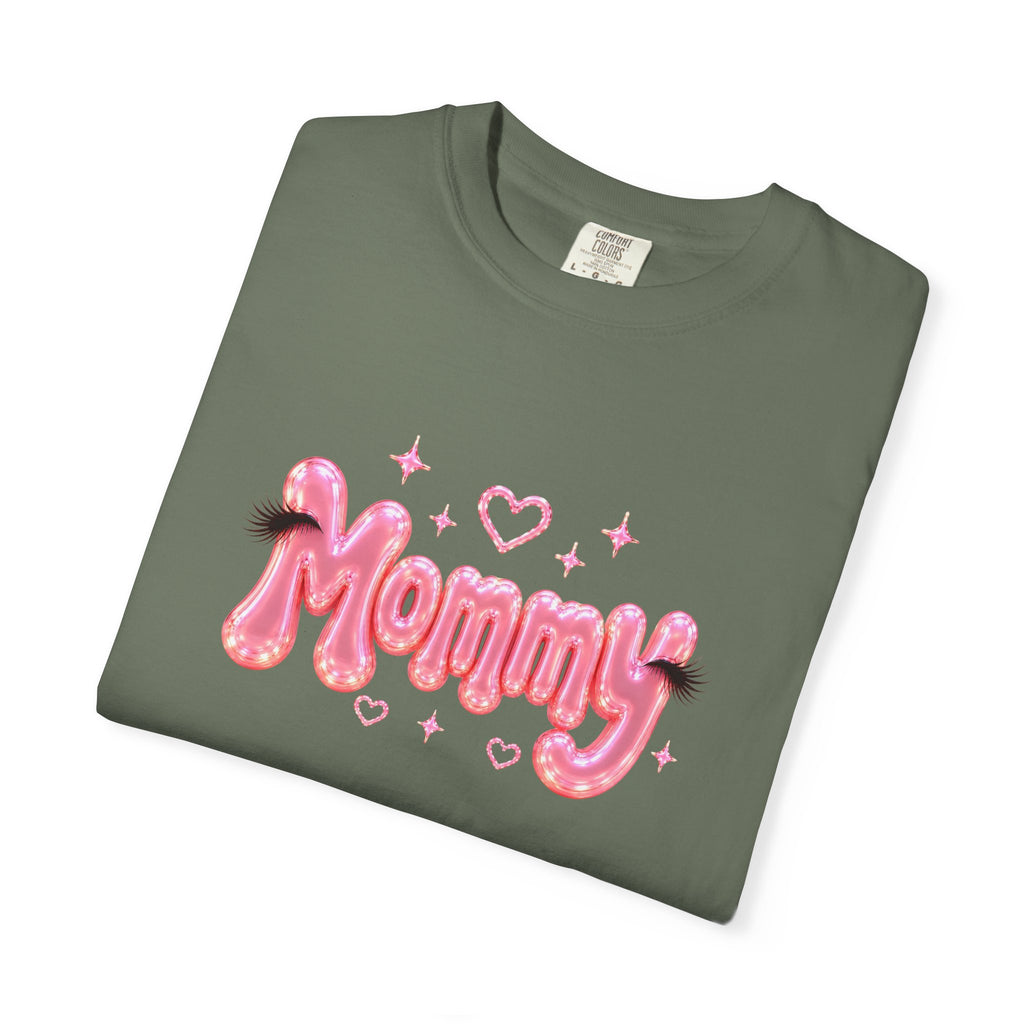 MOMMY Pink Balloon Eyelashes T-Shirt