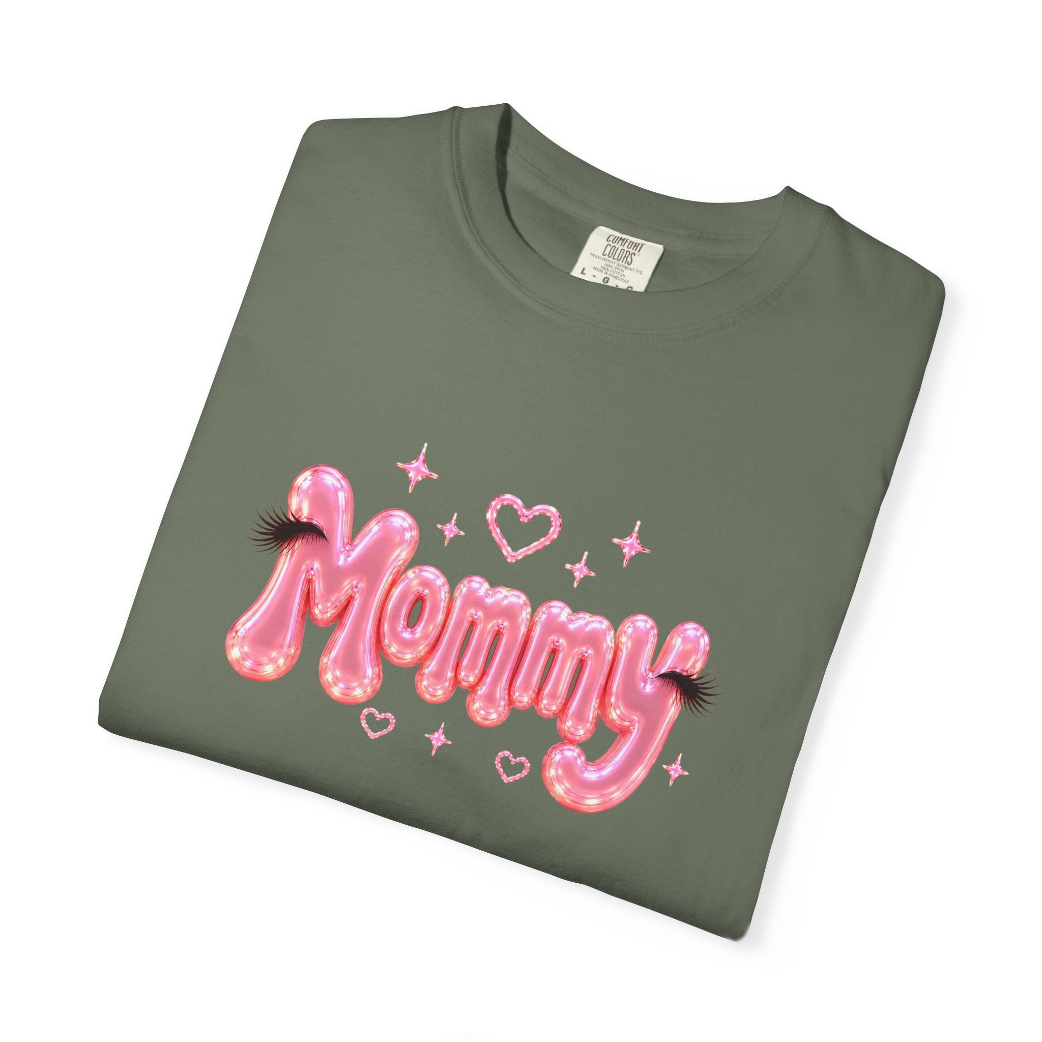 MOMMY Pink Balloon Eyelashes T-Shirt