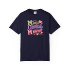 Mess, Overload, Mini-Hugs Hugs T-Shirt — Cute Hand-Lettered Mom Vibes Tee