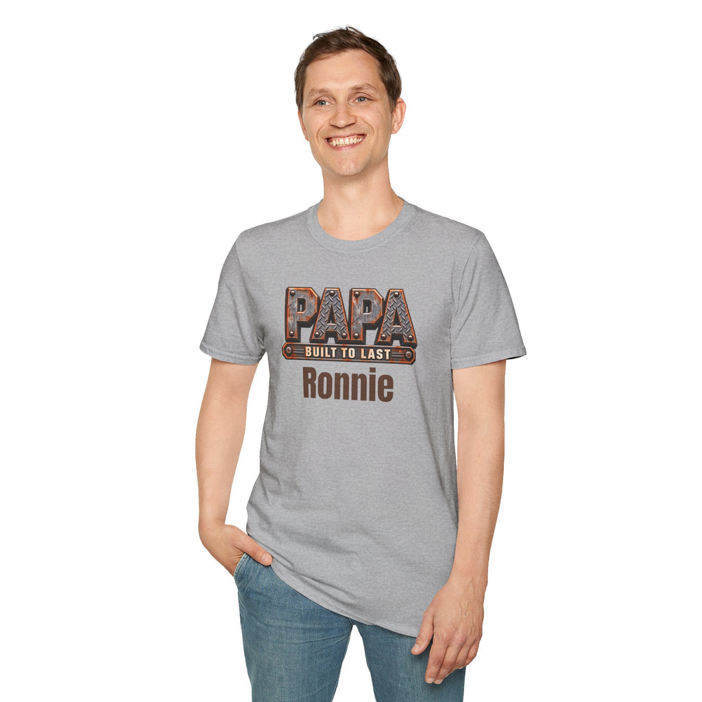 Papa "Built to Last" T-Shirt — Personalise
