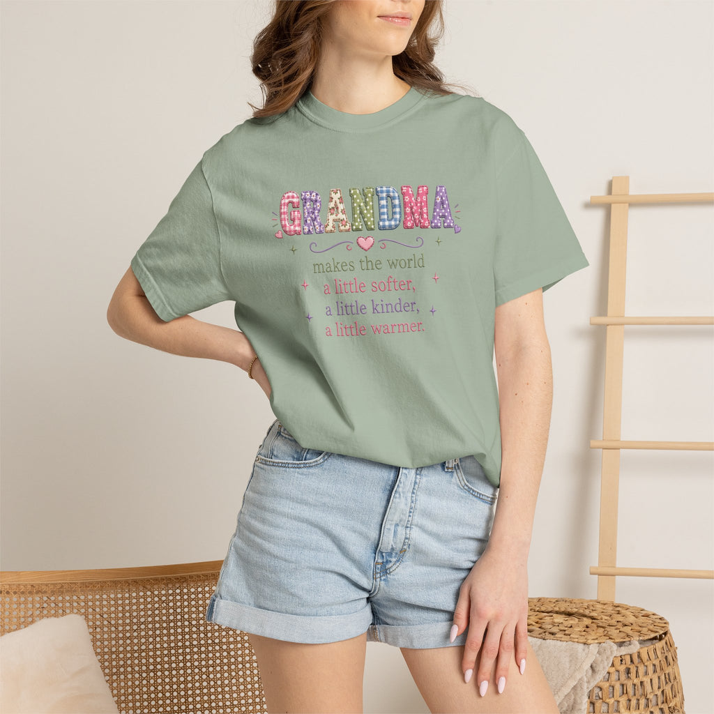 Grandma Floral T-Shirt — "Grandma makes the world a little softer, kinder, warmer"