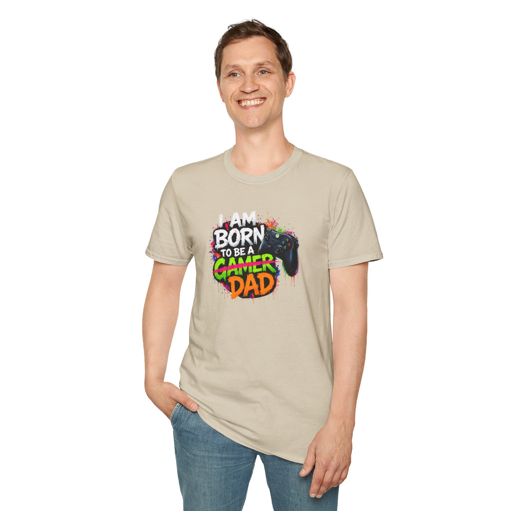 "I Am Born To Be A Gamer Dad" T‑Shirt
