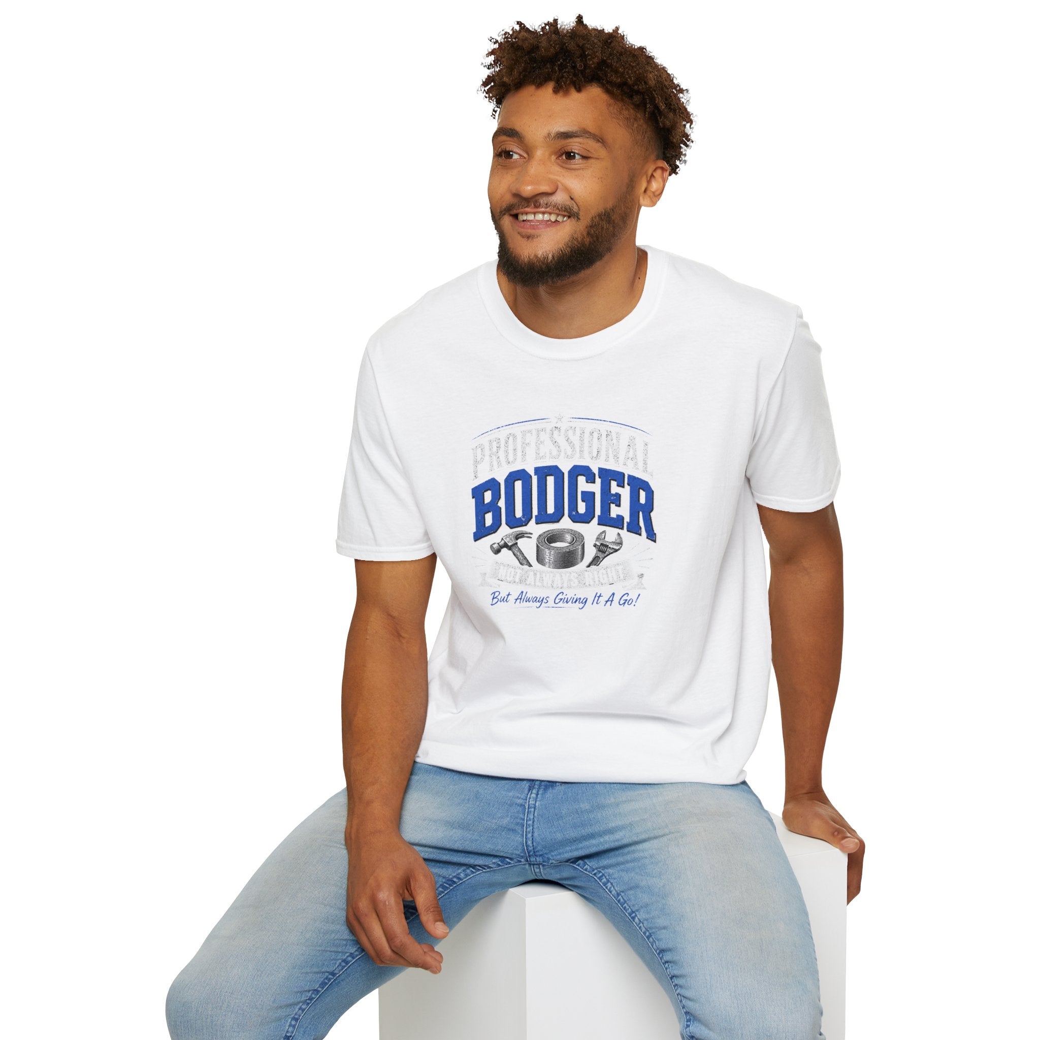 Professional Bodger T-Shirt — "Trying My Best!" Classic Crewneck