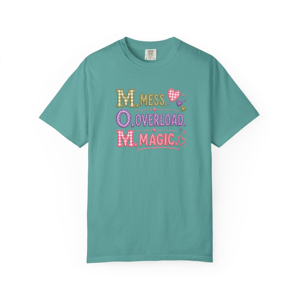 M.O.M. Graphic Tee — "Mess Overload Magic" Cute Mom Shirt
