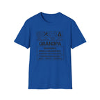 Grandpa Warning T-Shirt — "Spoils Grandkids & Hands Out Biscuits" Funny Grandpa Gift