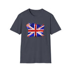 Union Jack Paint Brush UK Flag T-Shirt — British Pride Graphic Tee