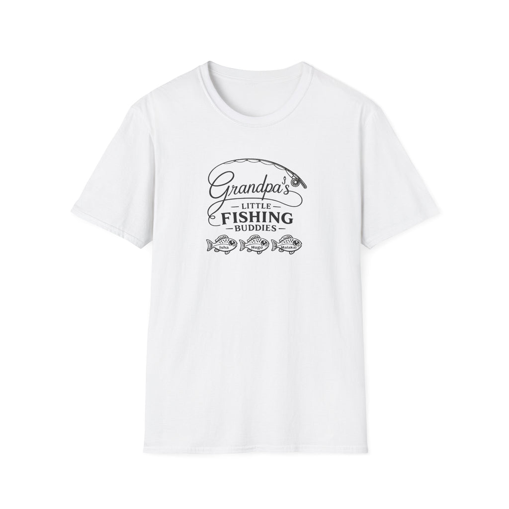 Grandpa's Little Fishing Buddies T-Shirt — Father's Day Fisherman Gift