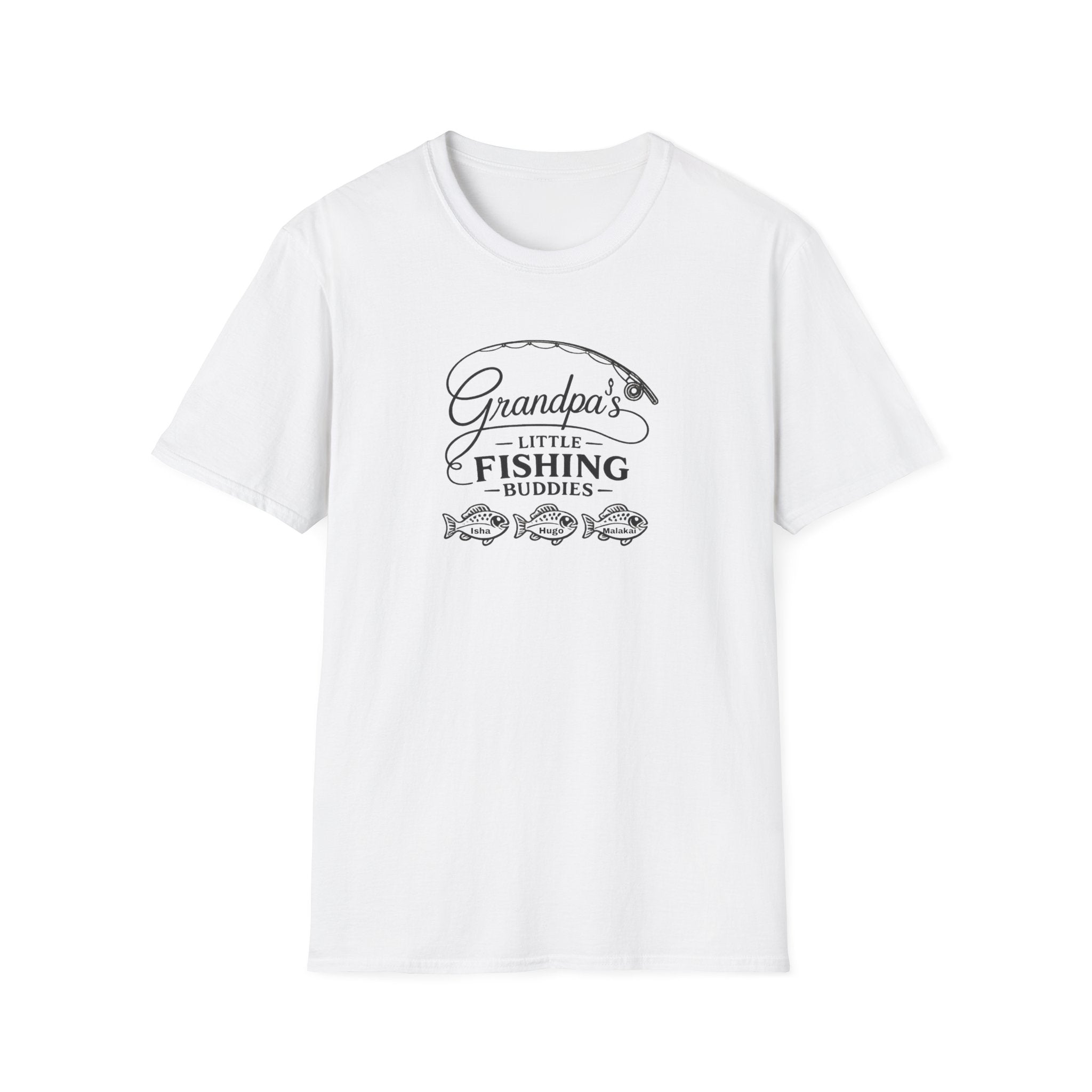 Grandpa's Little Fishing Buddies T-Shirt — Father's Day Fisherman Gift