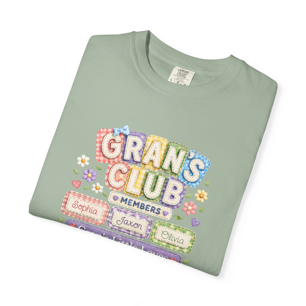Grans Club T-Shirt – Personalized ‘Grans Club’ Family Names Tee