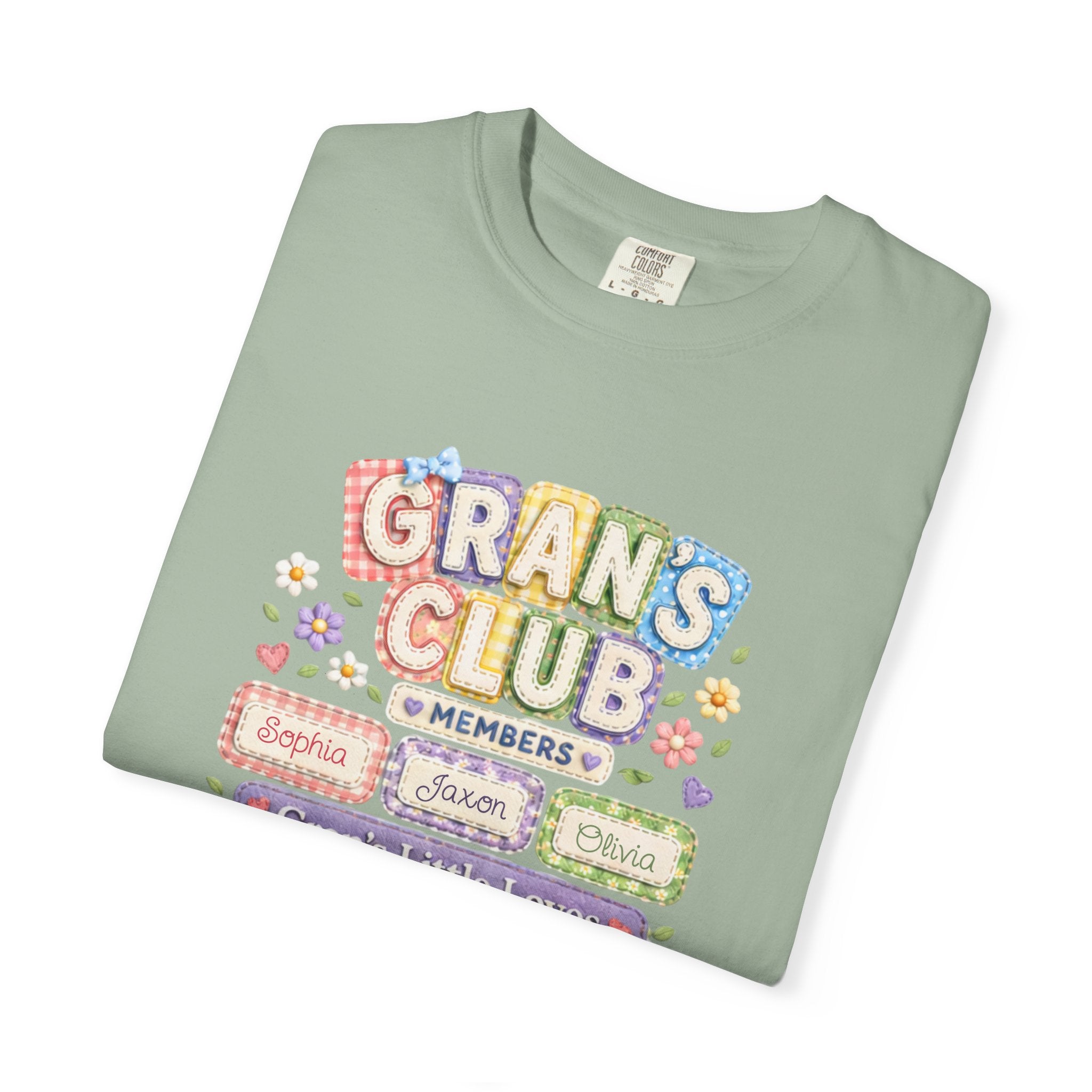 Grans Club T-Shirt – Personalized ‘Grans Club’ Family Names Tee