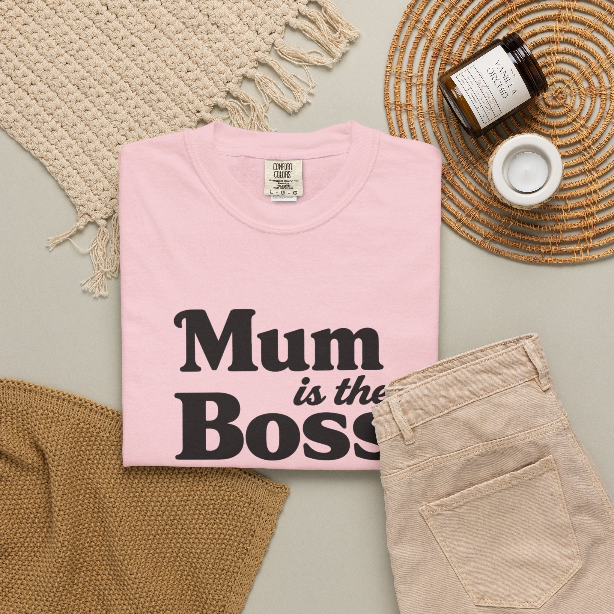Mum Is The Boss T-Shirt — Funny Mother's Day Tee for Proud Moms