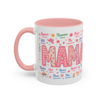 "MAMA" Multilingual Accent Coffee Mug — Pink Inside (11/15oz)