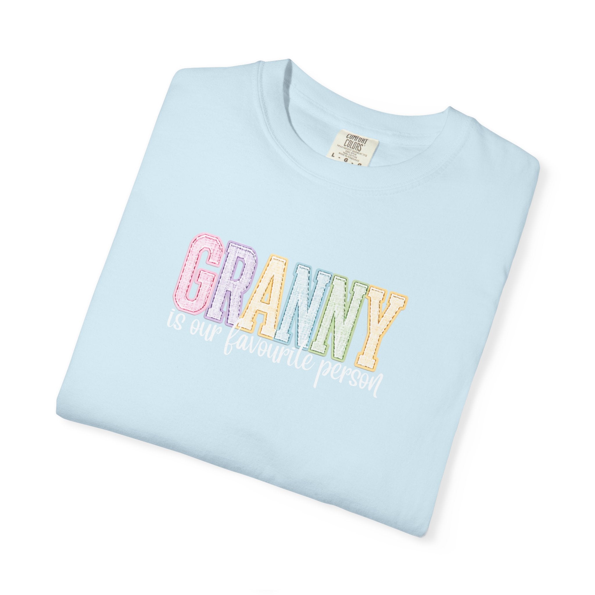Granny Is Our Favourite Person T-Shirt — Pastel Grandma Gift Tee
