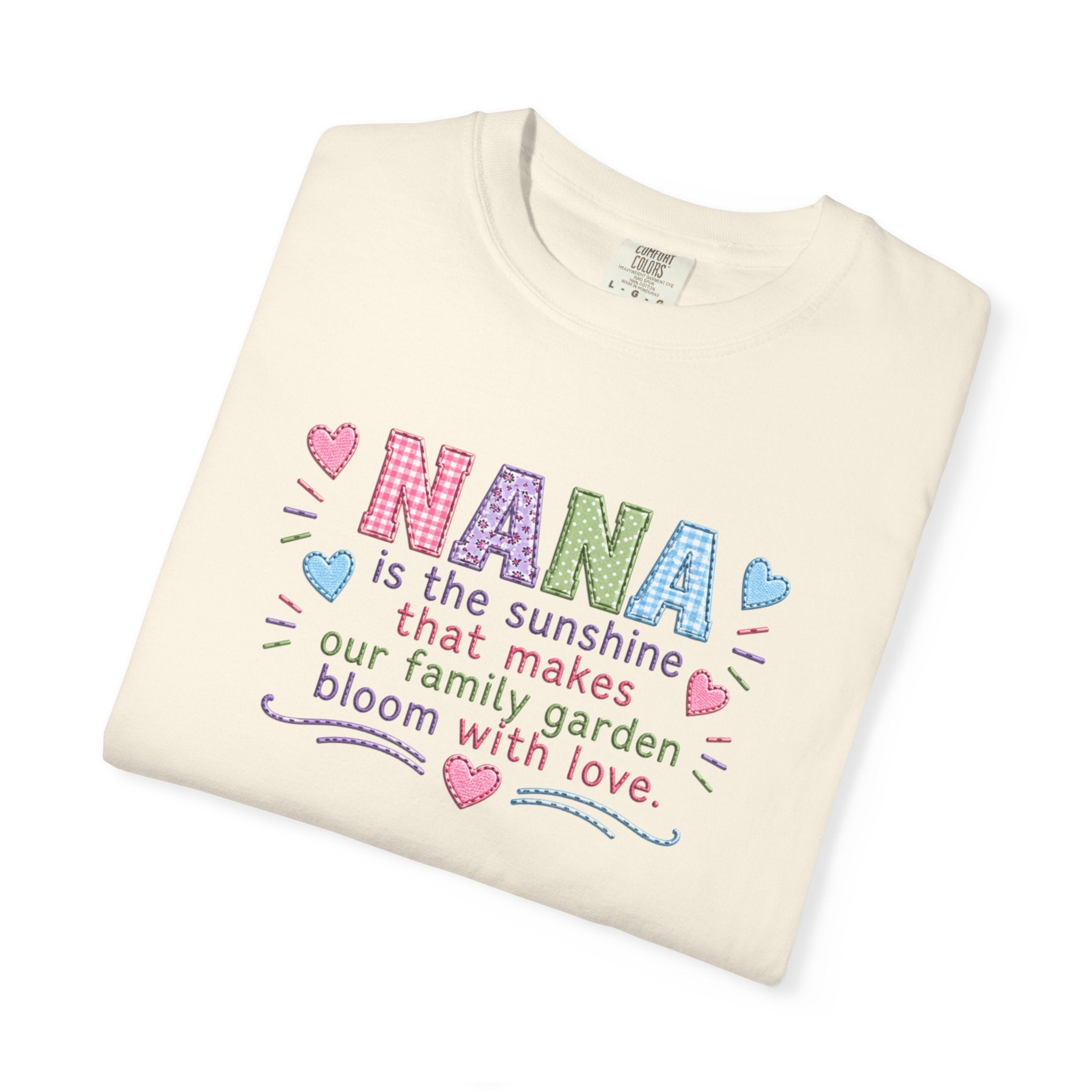 Nana Sunshine Floral T-Shirt — “NANA is the sunshine that makes our family garden bloom with love”