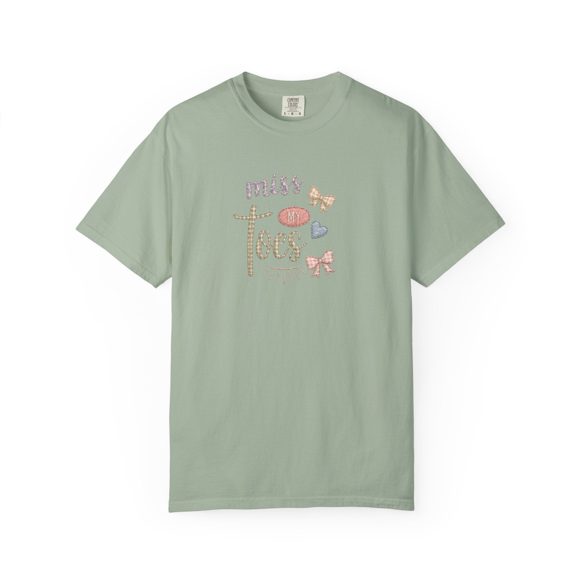 Miss My Toes Graphic T-Shirt – Cute Baby Feet & Bows Tee