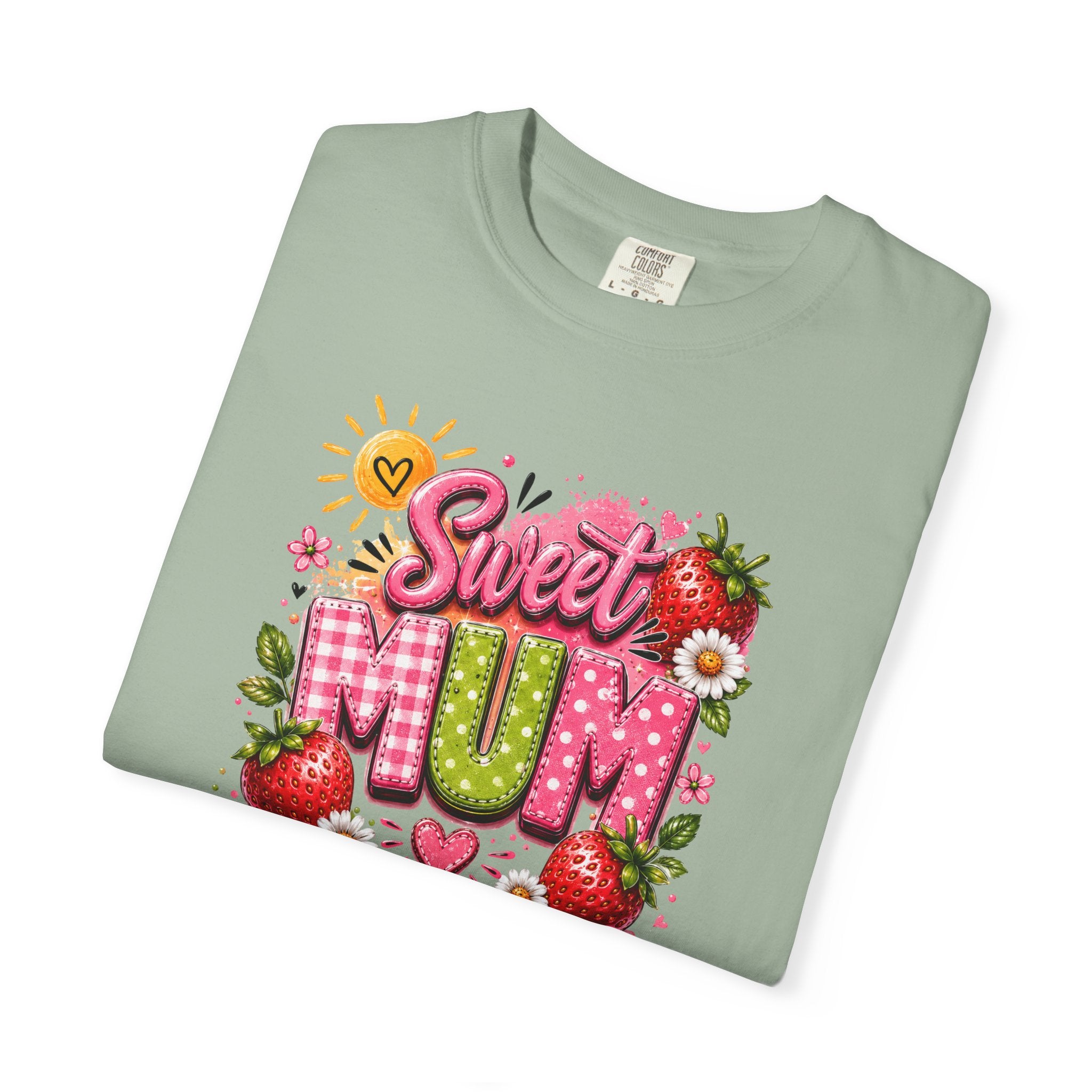 Sweet Mum T-Shirt — Floral Strawberry Mother's Day Tee