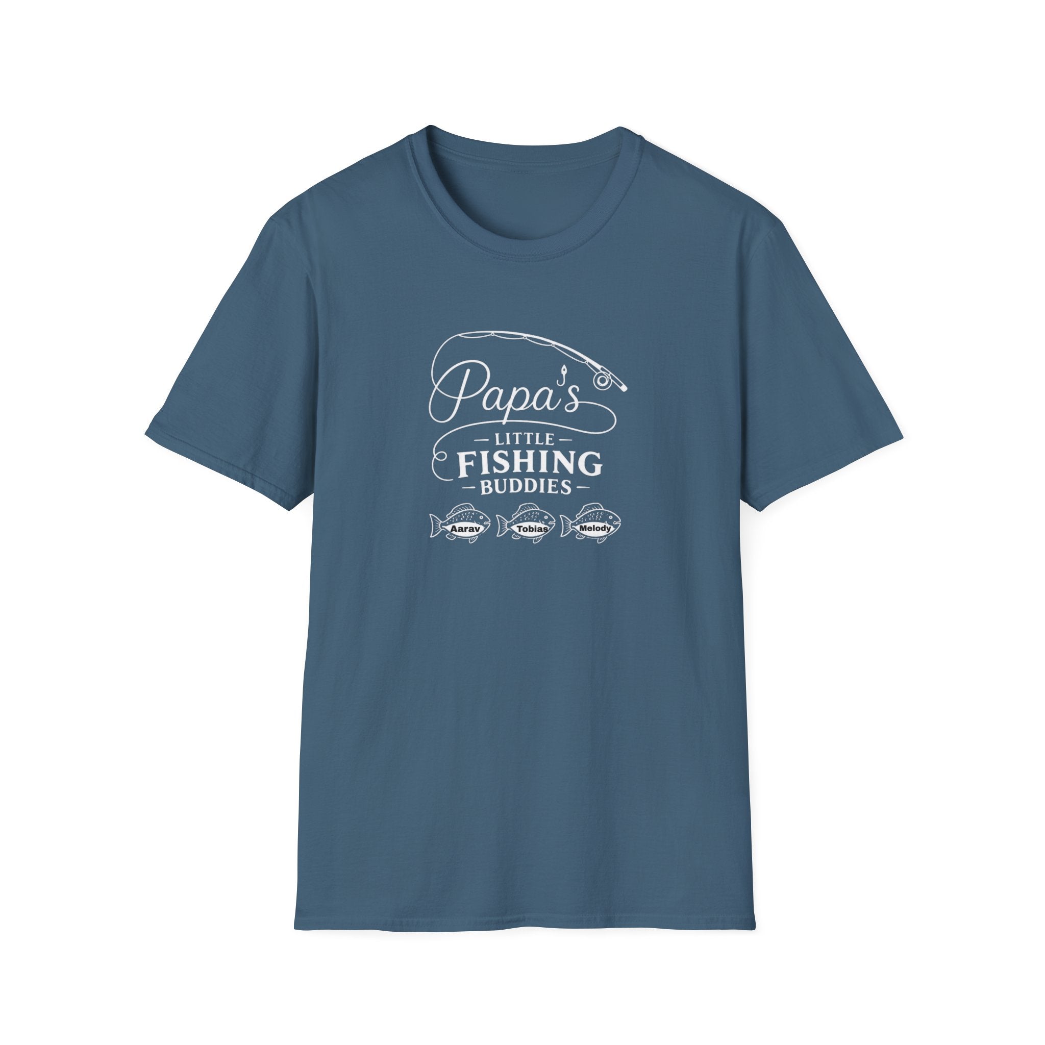 Papa's Little Fishing Buddies T-Shirt — Fathers Day Fishing Tee