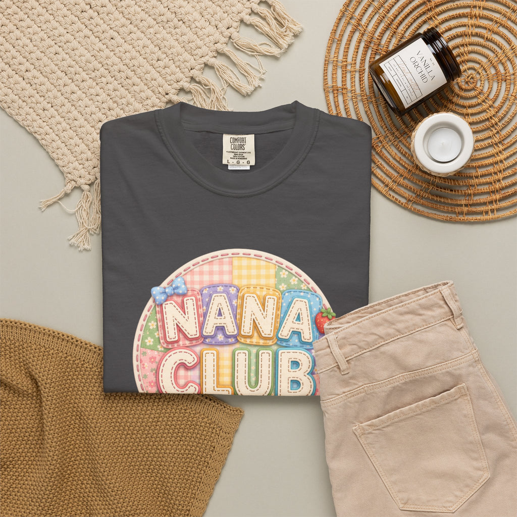 Nana Club T-Shirt — Retro Pastel Grandma Gift Tee
