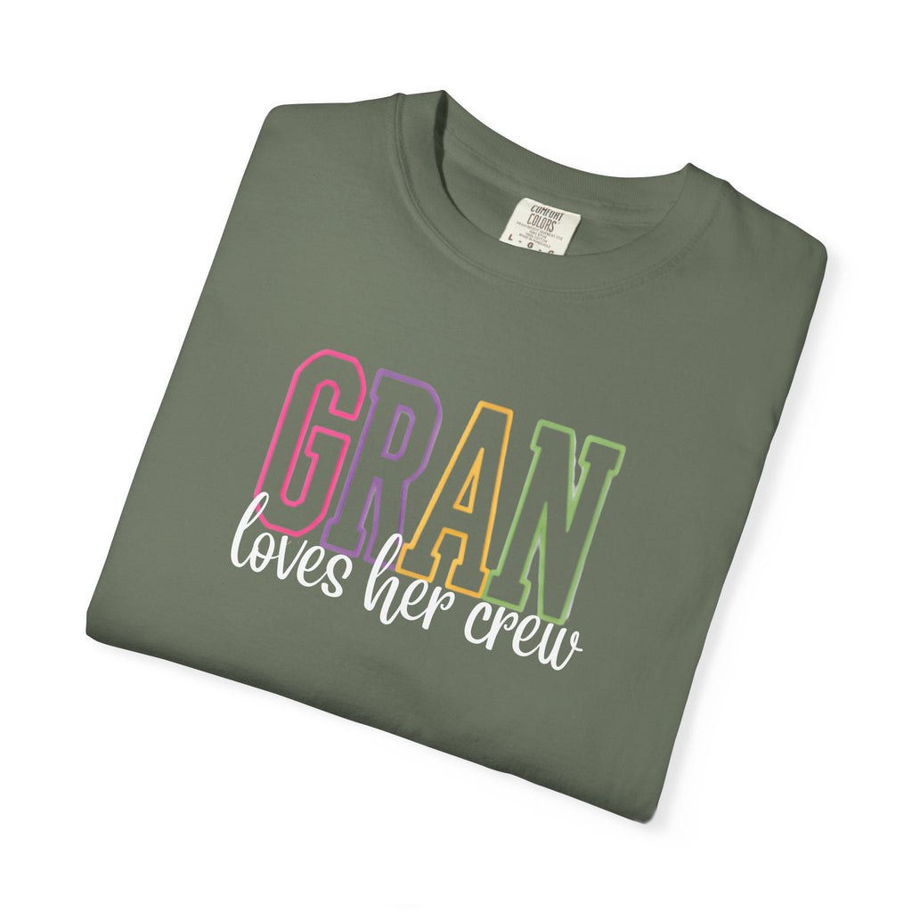 T-Shirt — "Gran Loves Her Crew" Pastel Grandma Tee