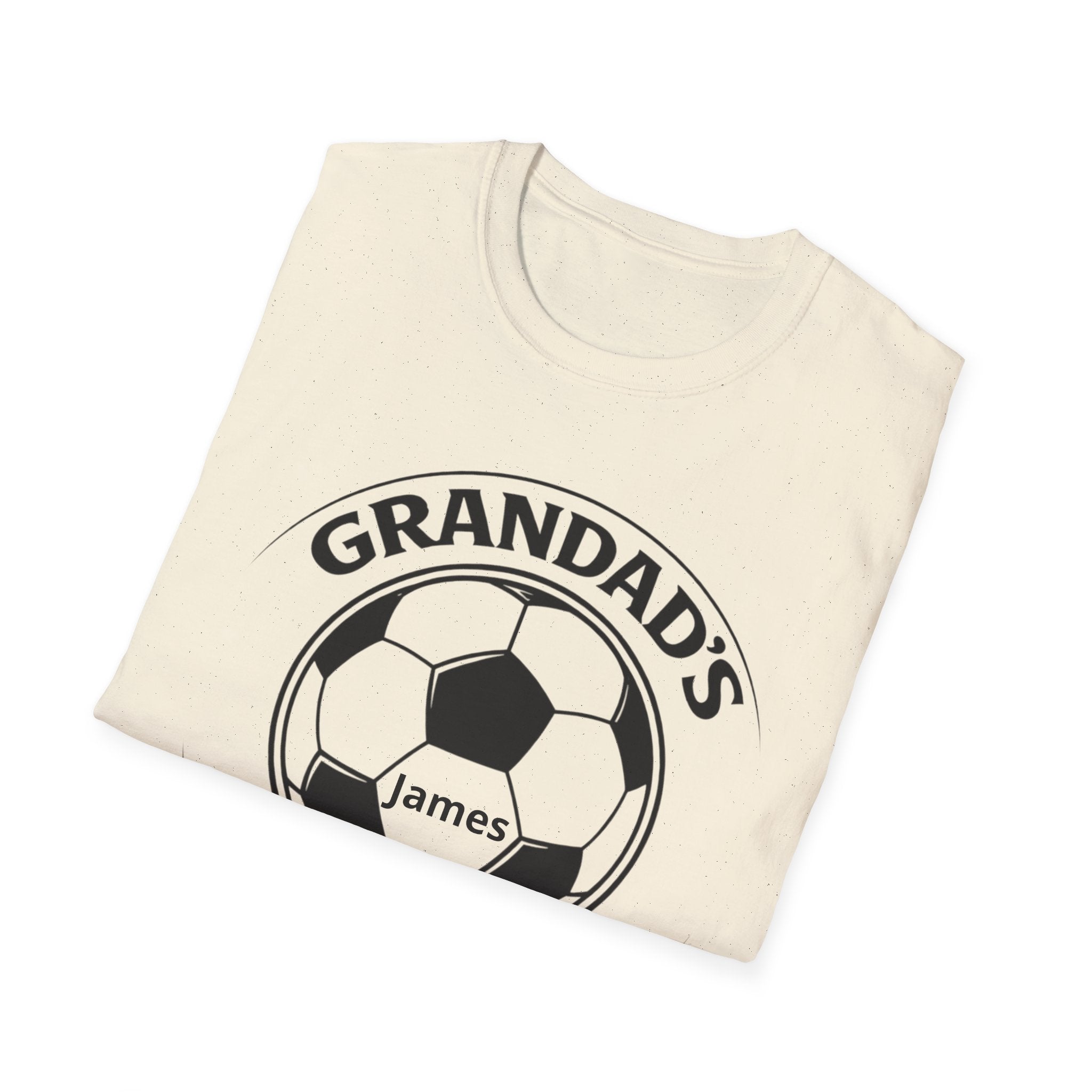 Grandad's Little Football Buddy T-Shirt — Personalized Soccer Dad/Grandpa Gift
