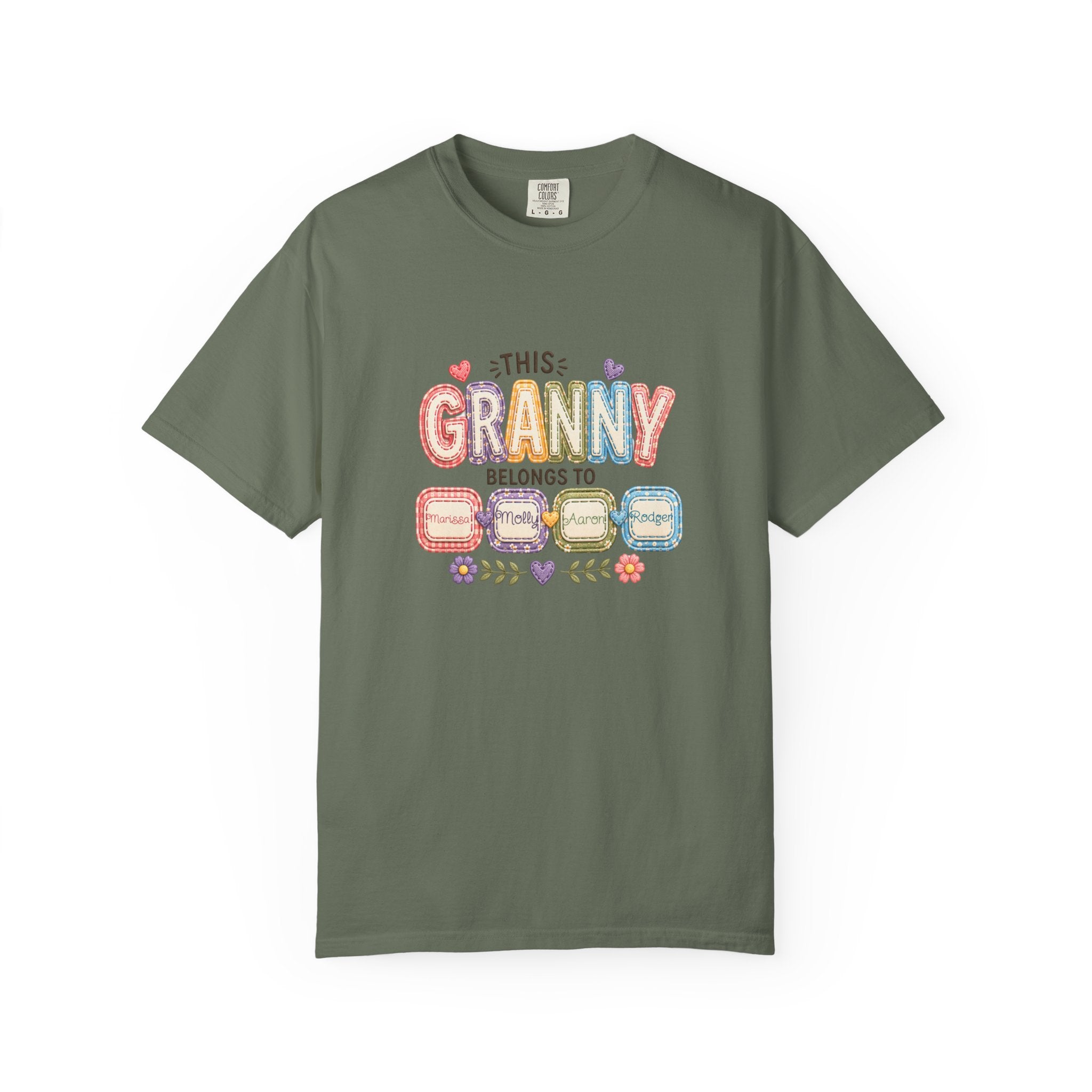 Granny Belongs To Grandkids T-Shirt — Cute Floral Grandma Gift