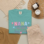 Nana Sunshine Floral T-Shirt — “NANA is the sunshine that makes our family garden bloom with love”