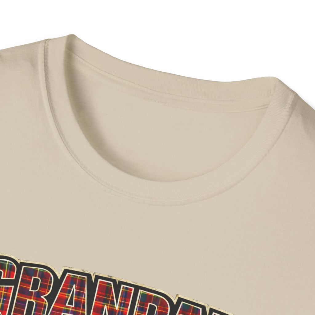 Grandad Plaid Family T-Shirt — "Loved by the Little Clan" Gift Tee