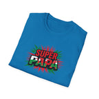 Super Papa Welsh Flag/ Wales themed Graphic T-Shirt — Father’s Day Comic-Style Dad Shirt
