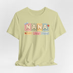 Nana Baby Blocks Tee — Personalized Grandmother Name Shirt