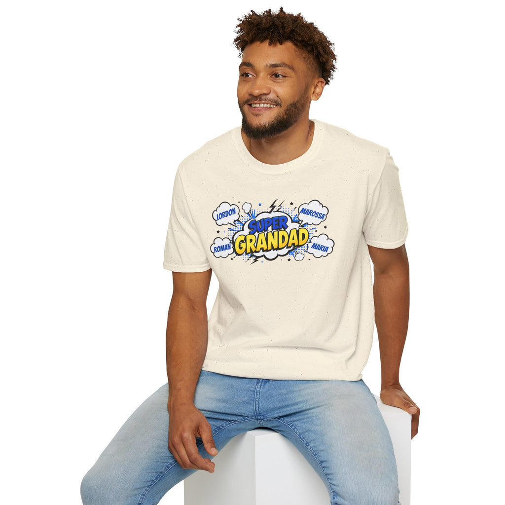 Super Grandad Comic-Style T-Shirt